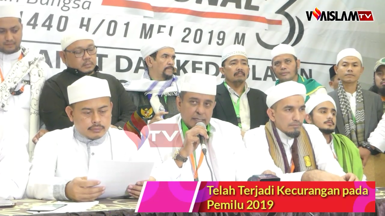 [VIDEO] Hasil Ijtima Ulama III: Pemilu 2019 Curang dan Desak KPU-Bawaslu Diskualifikasi 01